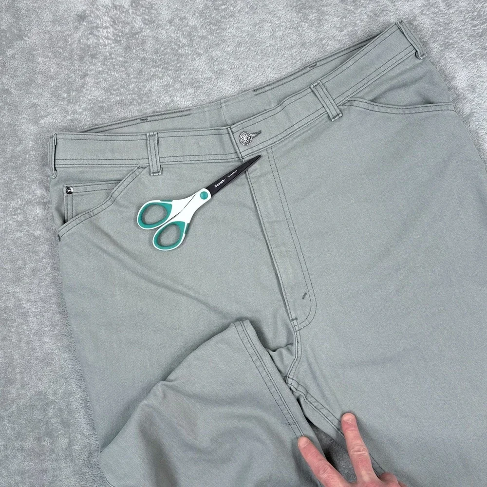 Vintage 80s Levi's For Men Jeans Skosh More Comfort Mens 38x30 White‎ Tab Gray
